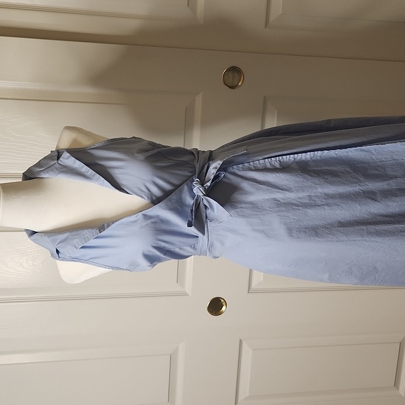 JustFab Women's Sky Blue Wrap Halter Dress Size XS - Picture 10 of 13
